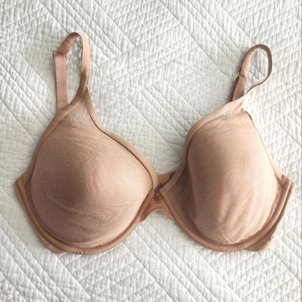 Thirdlove classic contour plunge bra overlap mesh